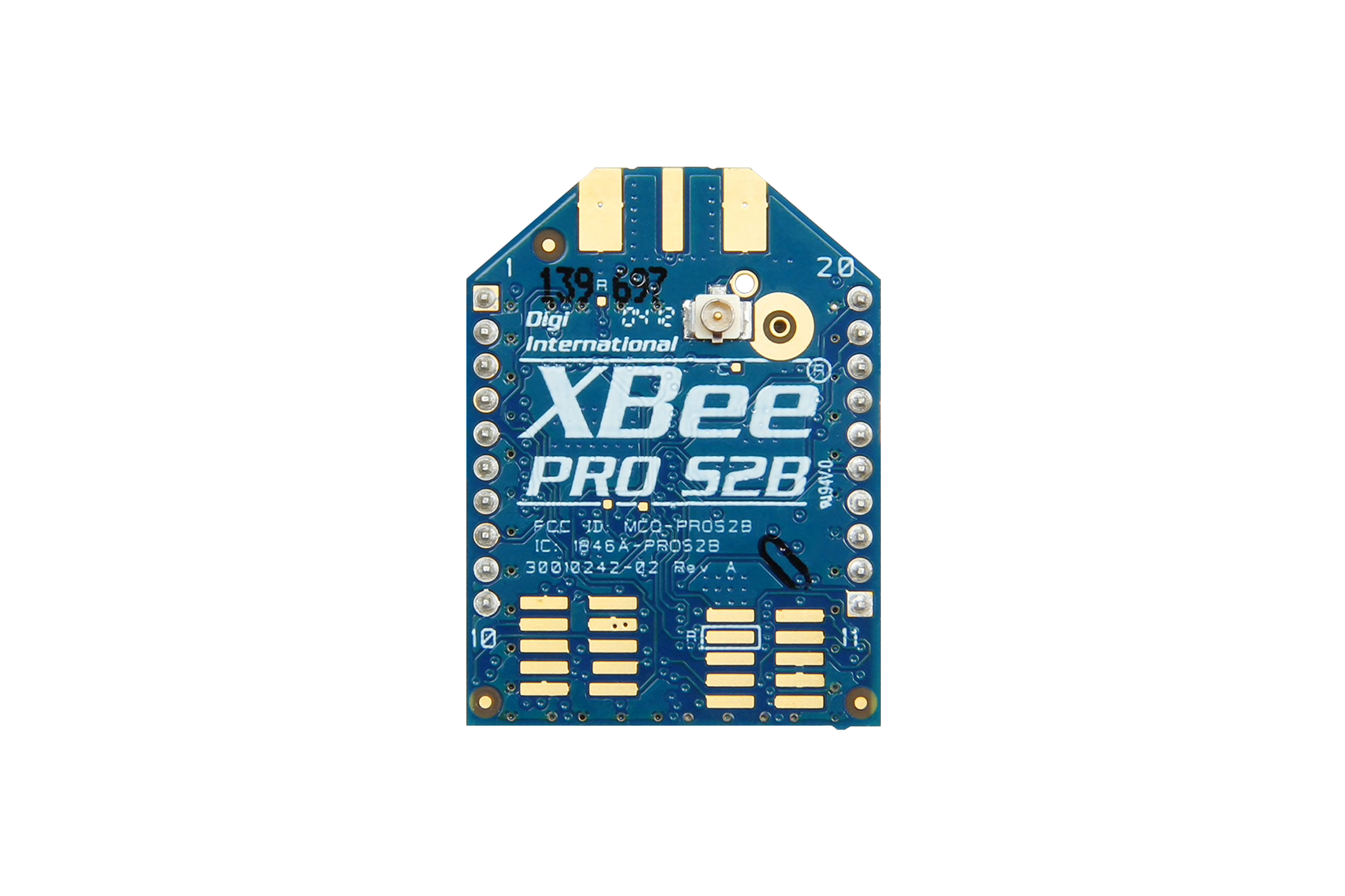XBee-PRO HF-Modul mit Peitschenantenne 100 mW