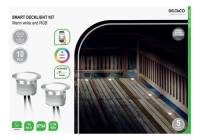 DELTACO Smart Home Deck Lights kit 0.7W 50lm WiFi – Dimmable White & RGB Light