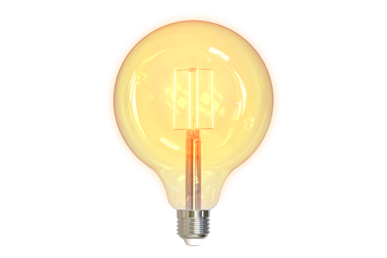 DELTACO Smart Bulb E27 LED Bulb 5.5W 470lm G125 WiFi - Dimmable White LED Lamp