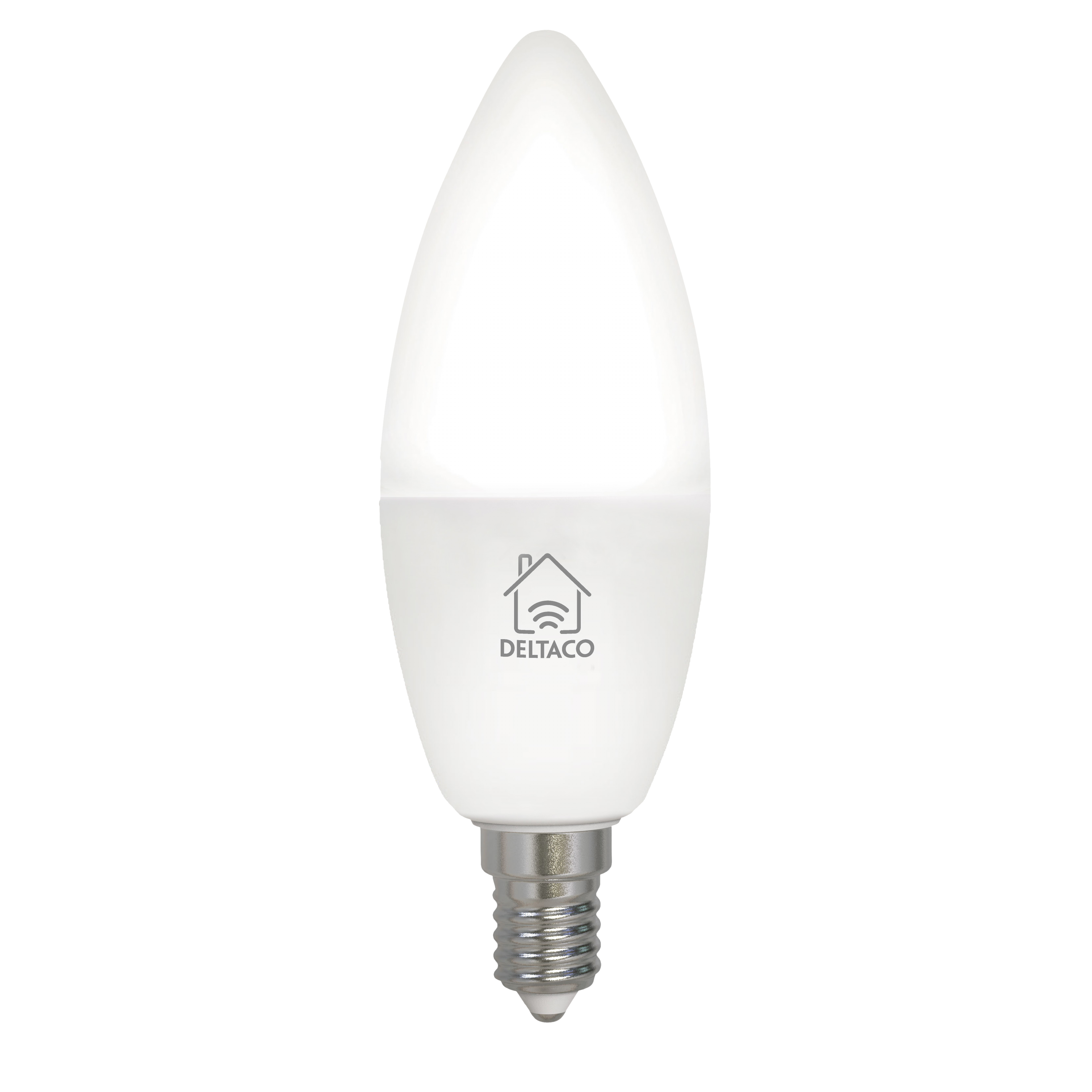 DELTACO Smart Bulb E14 LED Bulb 4.5W 470lm WiFi – Dimmable White LED Light