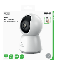 DELTACO Indoor Smart Home Security Camera, 1080p, WiFi, PTZ