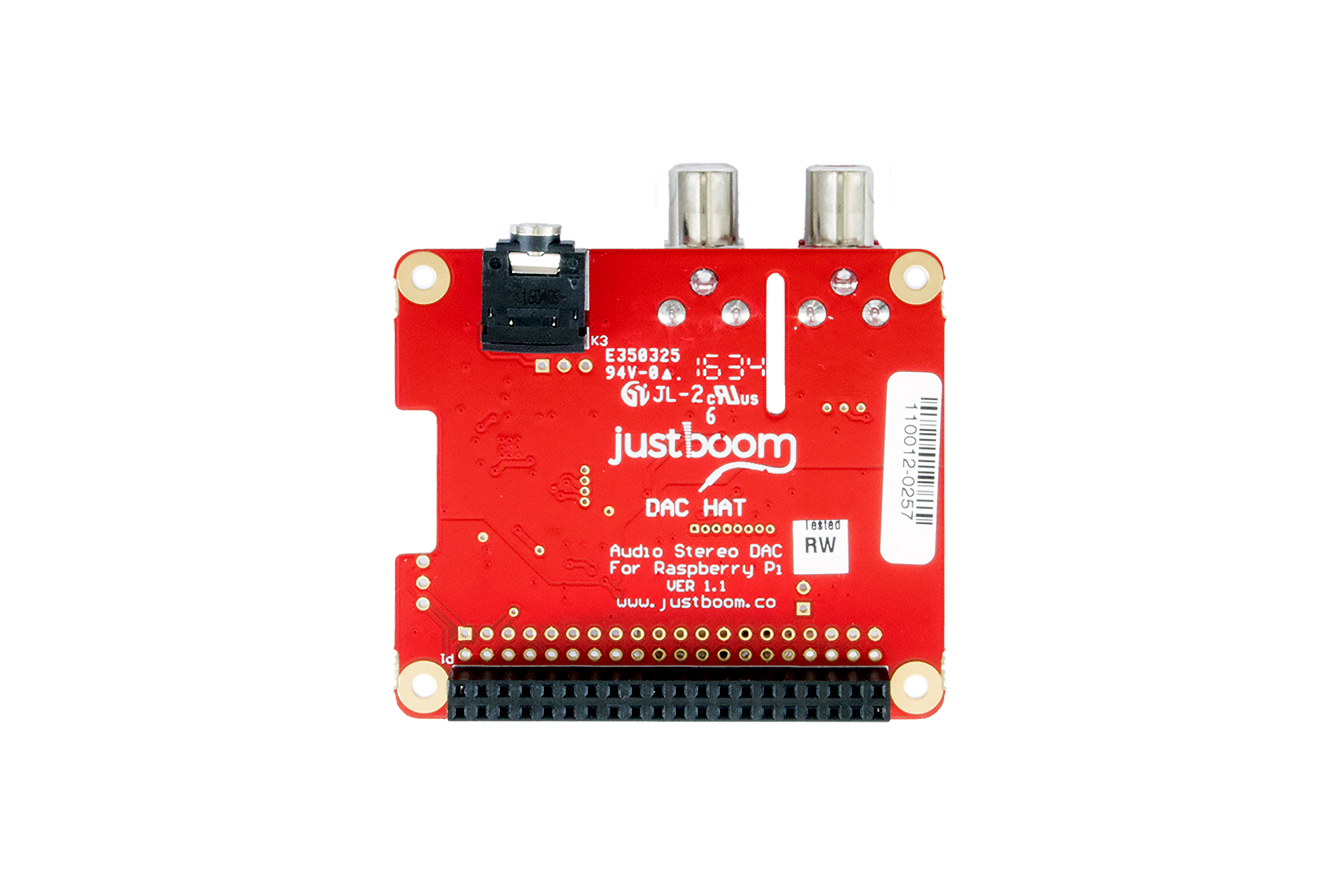 HAT DAC JustBoom pour Raspberry Pi