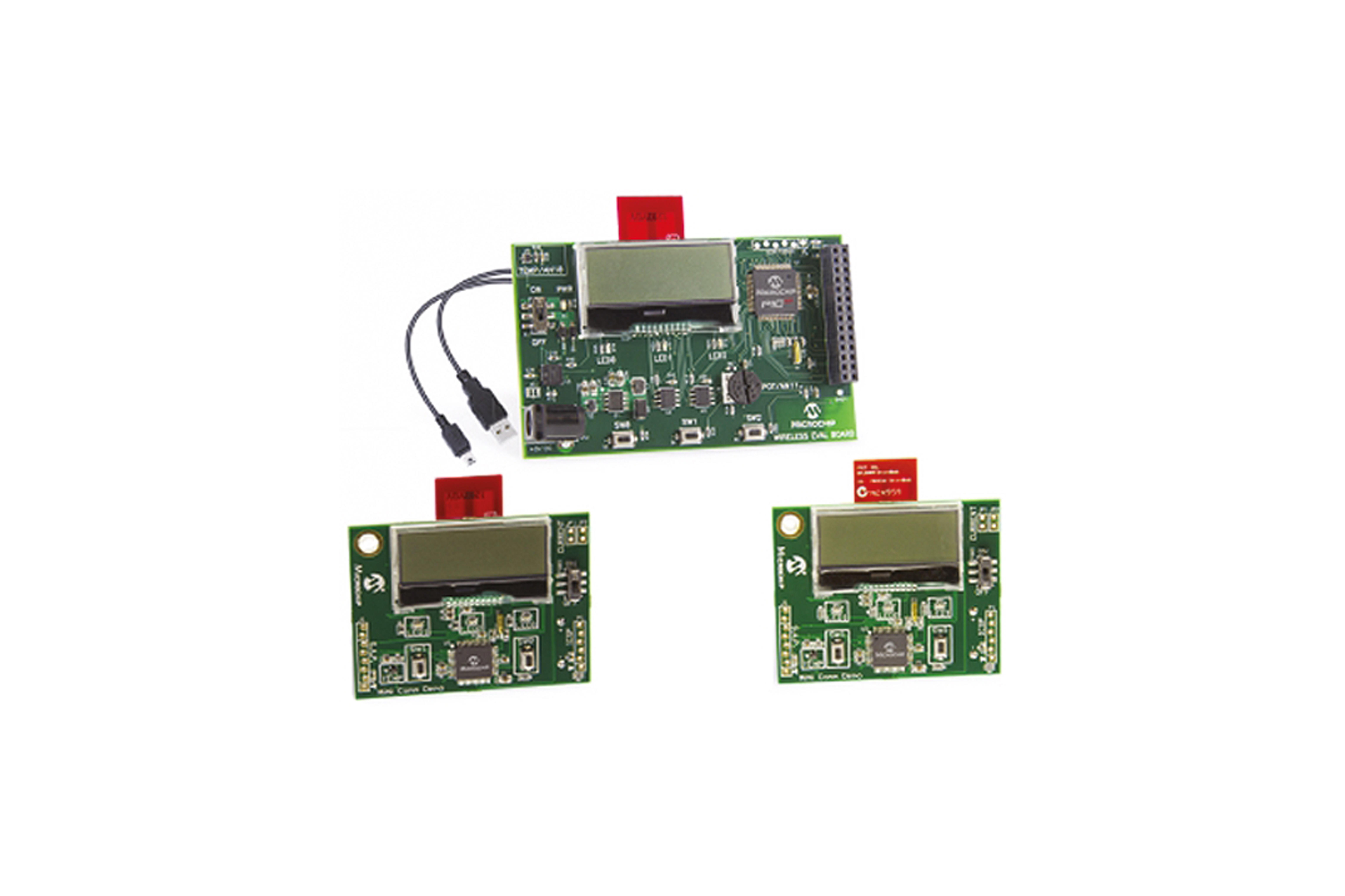 Kit de démo. Microchip MiWi/Wi-Fi 2,4 GHz pour MRF24J/W