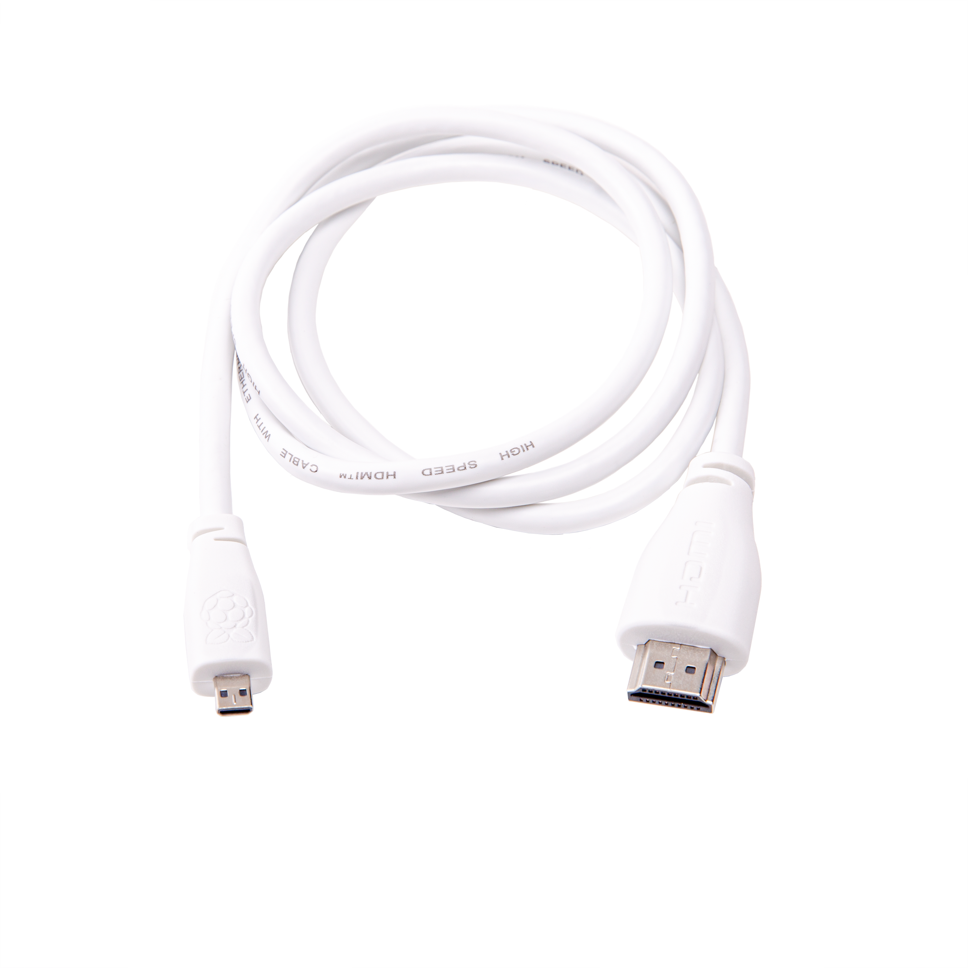 Câble micro-HDMI vers mâle standard Raspberry Pi (blanc 1m)