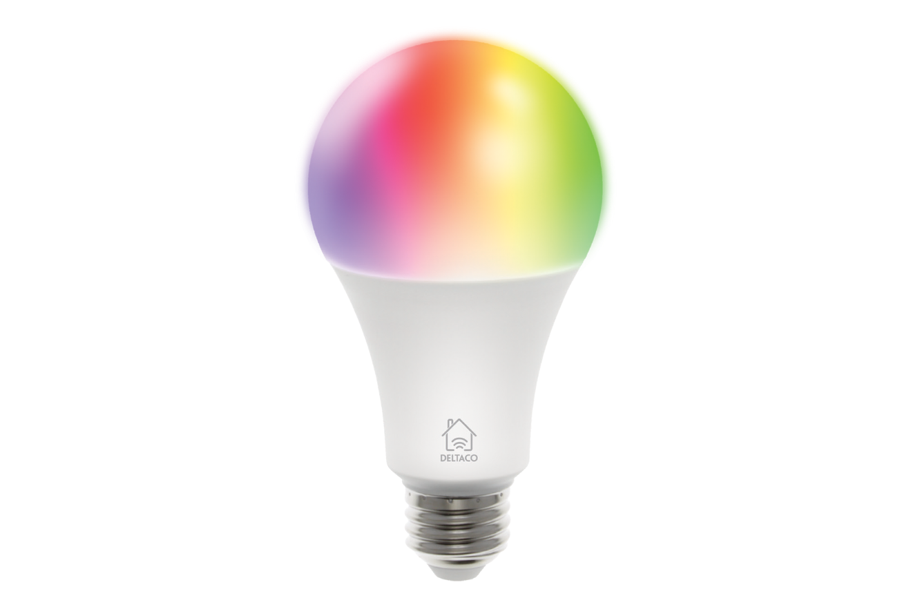 DELTACO Smart Bulb E14 G45 LED Bulb 5W 470lm WiFi - Dimmable White & RGB Light