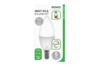 DELTACO Smart Bulb E14 LED Lamp 5W 470lm WiFi - Dimmable White LED Light