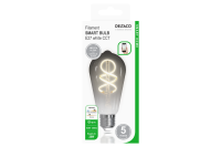 DELTACO Smart Bulb E27 LED Bulb 5.5W 400lm ST64 WiFi - Dimmable White LED Light
