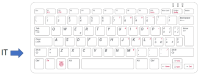 Raspberry Pi Keyboard It Red/White