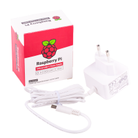 Alim. originale bianco Raspberry Pi 5,1V/3A con USB-C per UE
