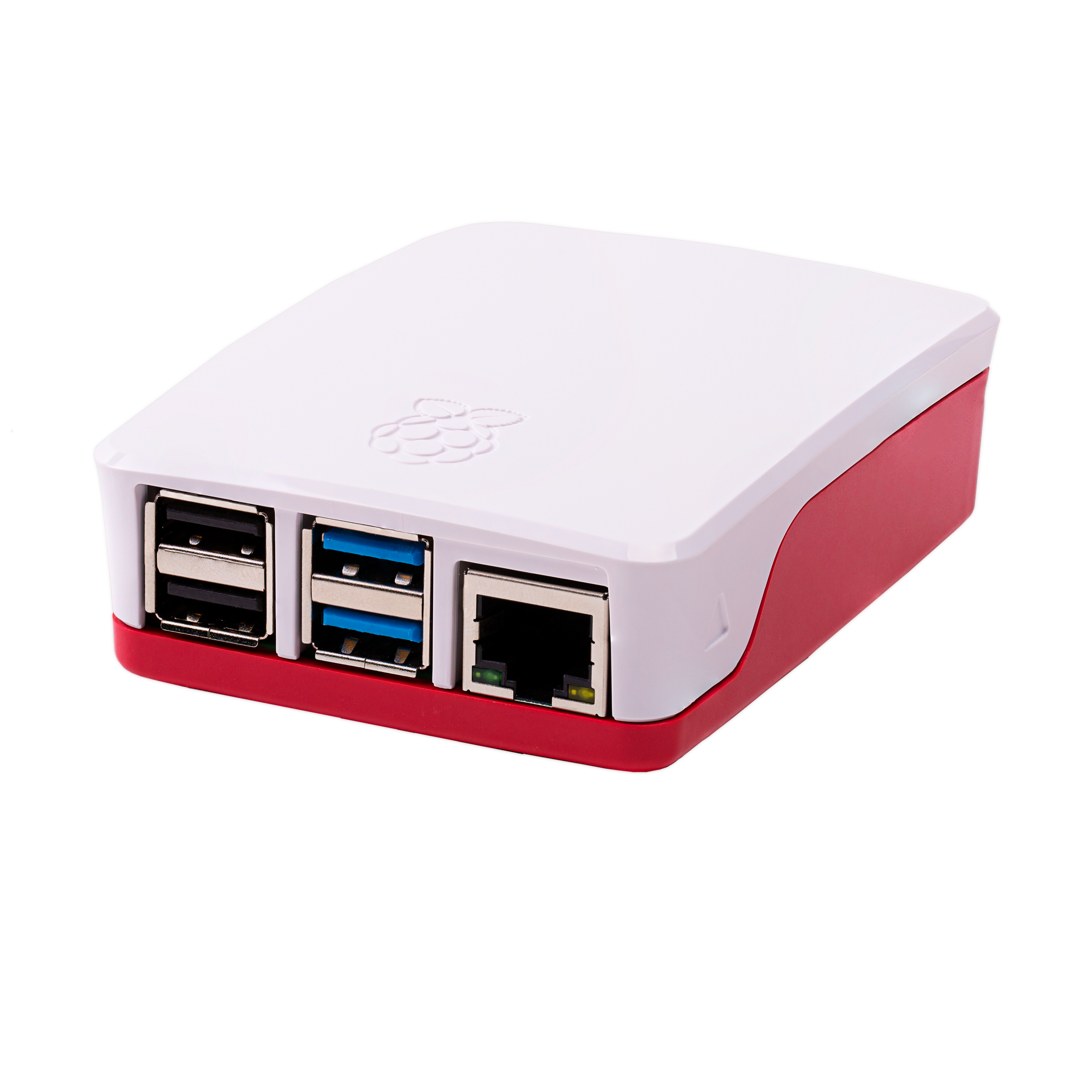 Case originale Raspberry Pi 4 in colorazione rosso/bianco