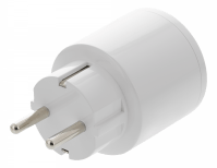 DELTACO Smart Plug WiFi EU Socket with Timer, Power Button, 10A, 240 V ac - White