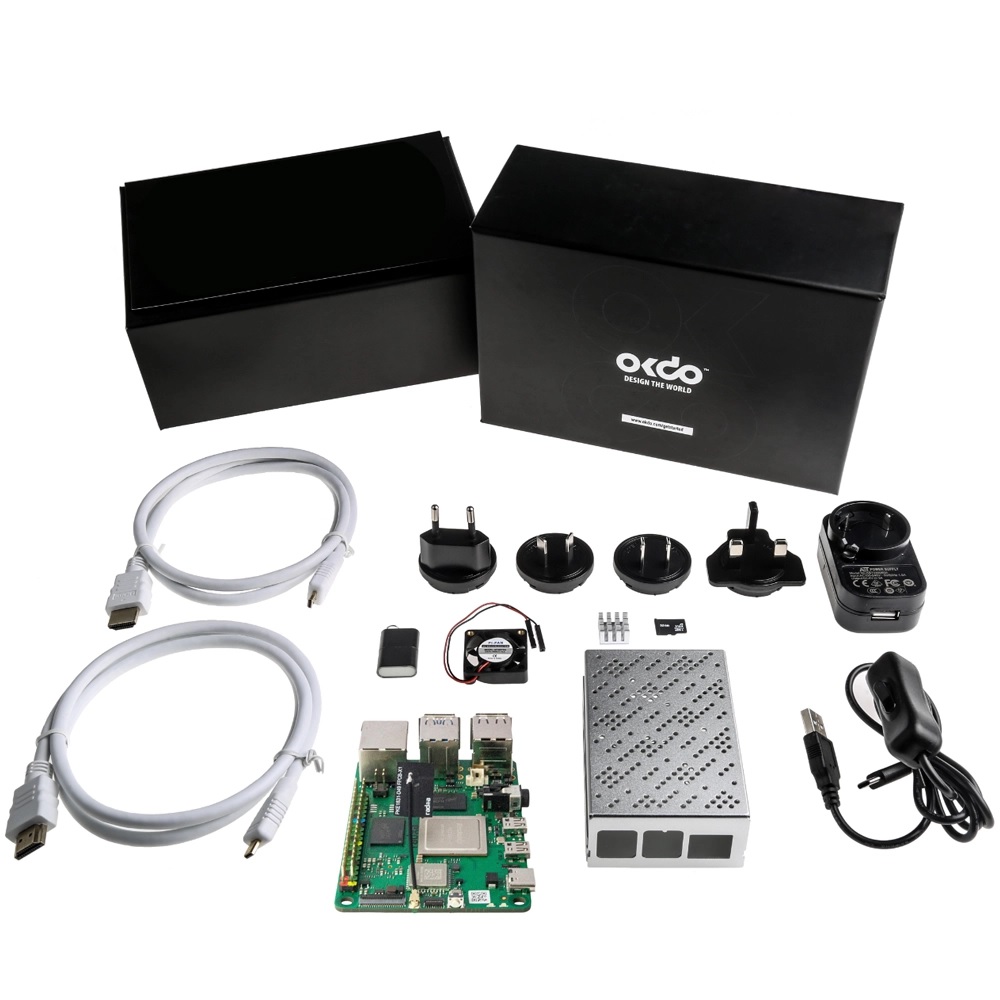 OKdo ROCK 4 Model C+ 4GB Starter Kit