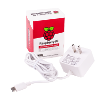 Officiële witte Raspberry Pi 5,1V/3A-voeding USB-C voor VS