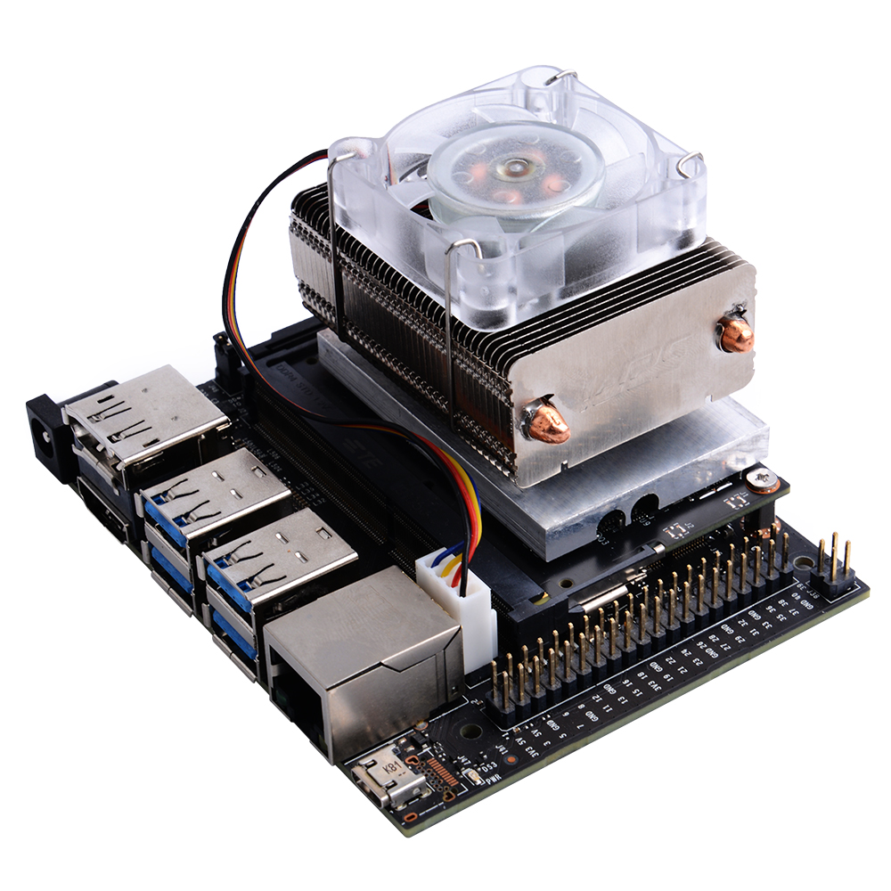 ICE-Tower CPU Cooling Fan with RGB LED for NVIDIA Jetson Nano