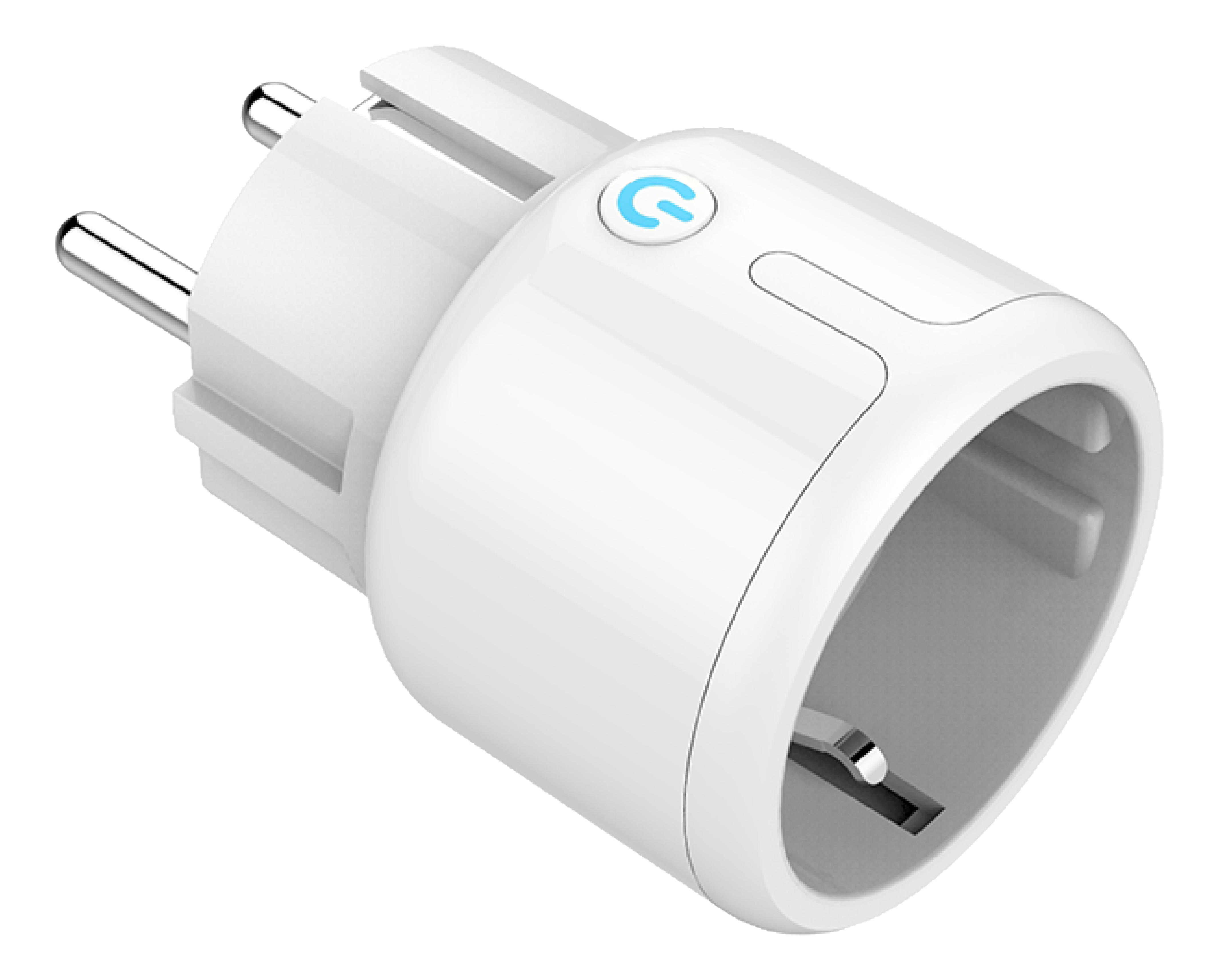 DELTACO 3 Pack Mini Smart Plug WiFi EU Socket with Timer, Power Button, LED Indicator 10A, 240 V ac - White