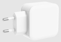 DELTACO USB-C wall charger with PD, 9 V/3 A, 30 W, white