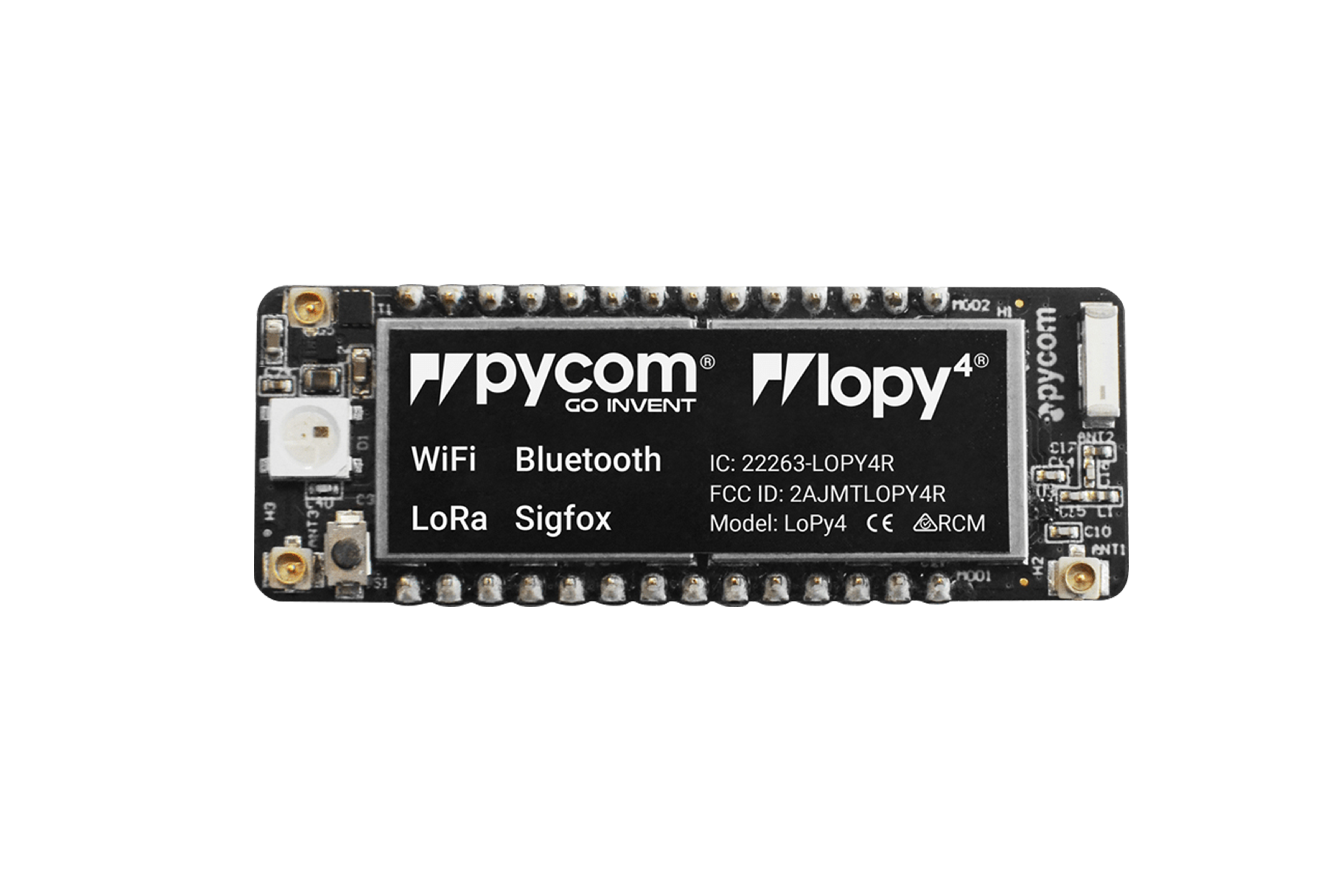 Pycom Lopy4 Development Board - (LoRa, Sigfox, WiFi And Ble)