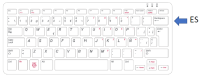 Raspberry Pi Keyboard Spanish Layout Red/White