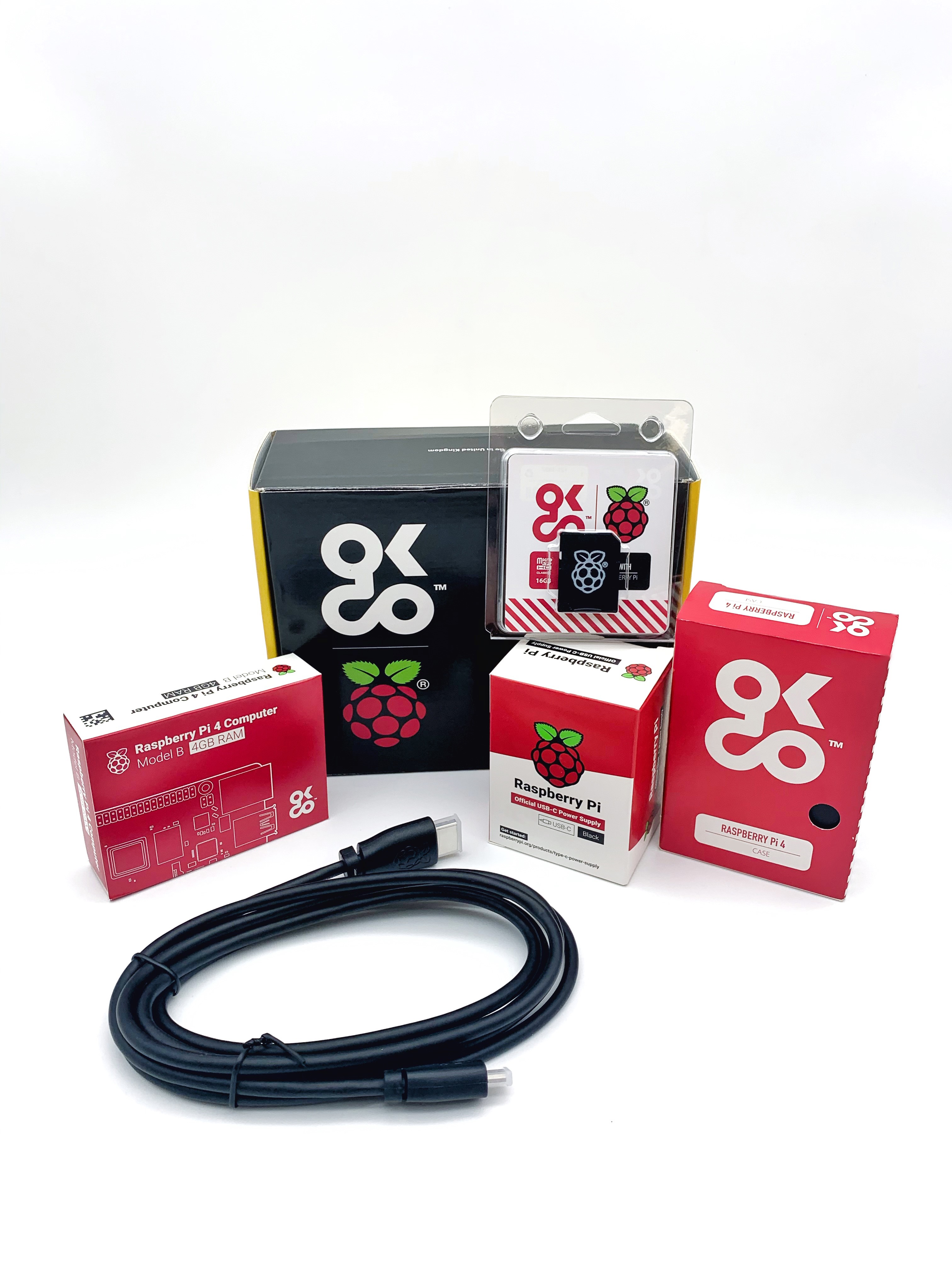 Ulykke Havslug Engager OKdo Raspberry Pi 4 4GB Essential Starter Kit US Version - OKdo
