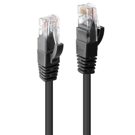 1m Cat.6 U/UTP Network Cable, Black