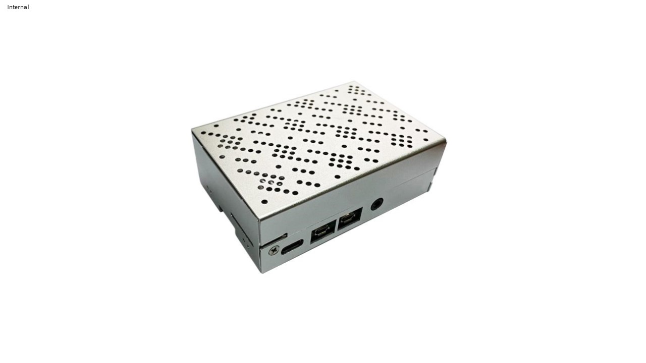 OKdo Aluminium Case with fan for use with Raspberry Pi 4