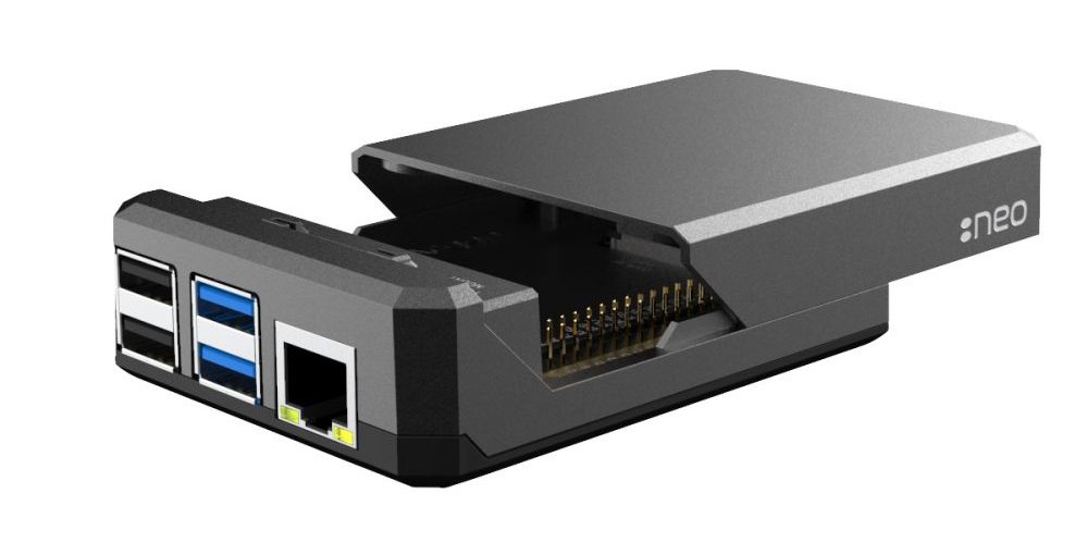 Argon NEO - Compact aluminum case for Raspberry Pi 4, passive cooling