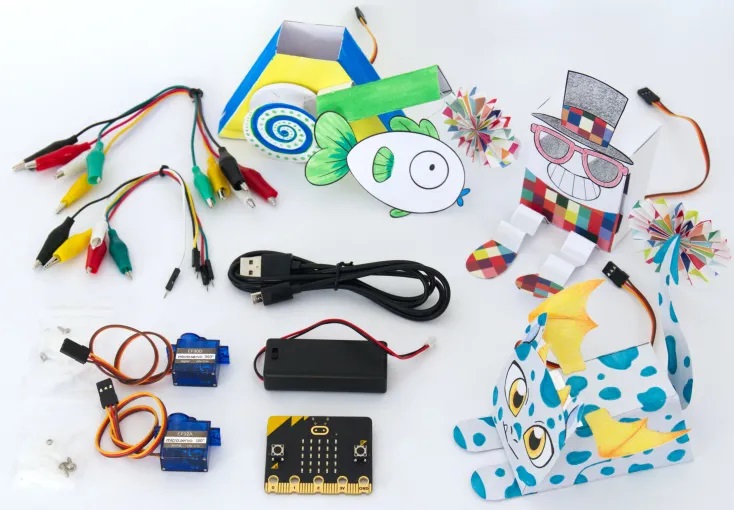 Microbit Paper Robot Kit OKdo 3