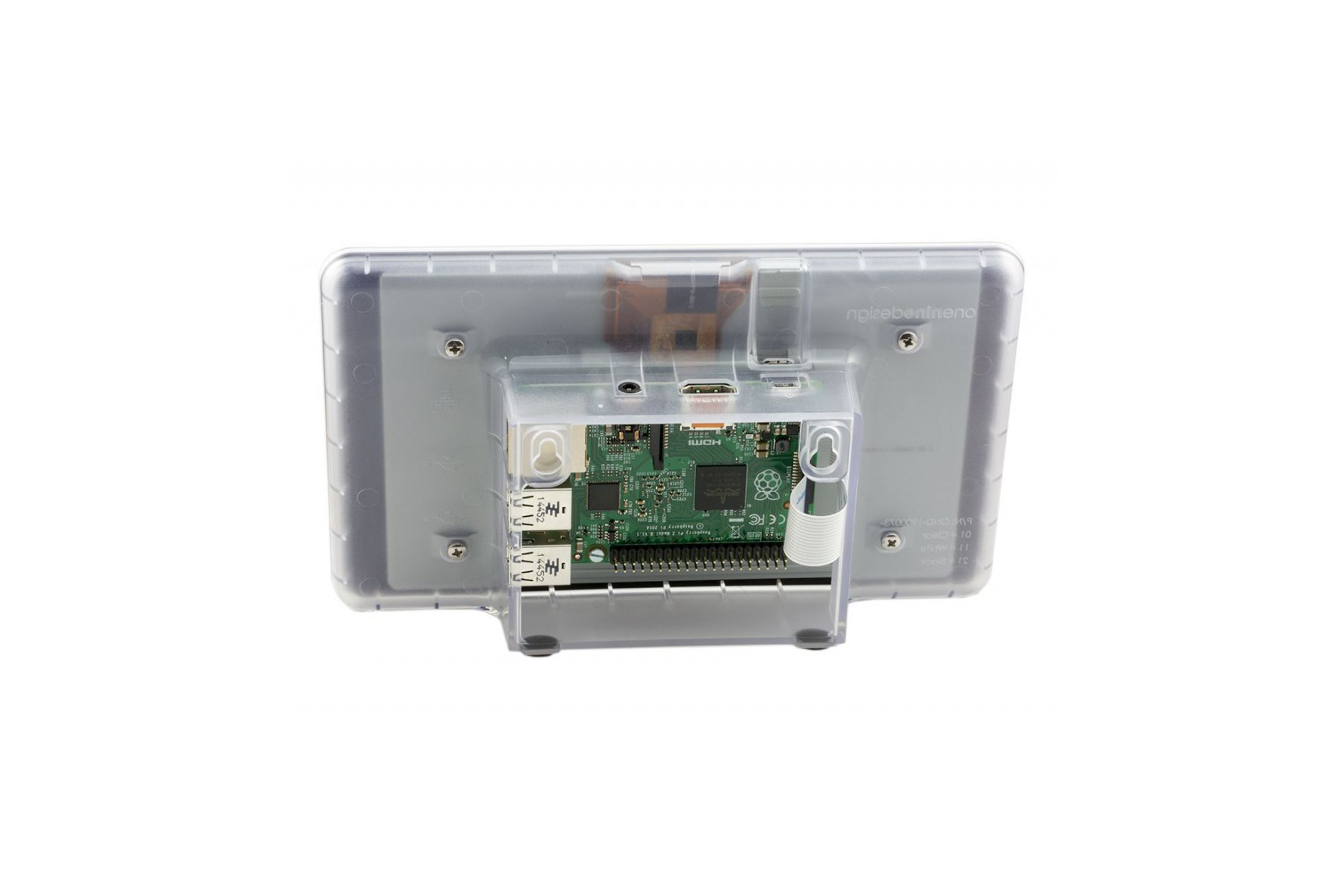 clear Raspberry Pi LCD Touchscreen Case 