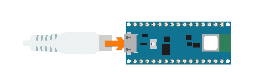 Arduino Nano 33 BLE Sense connect USB