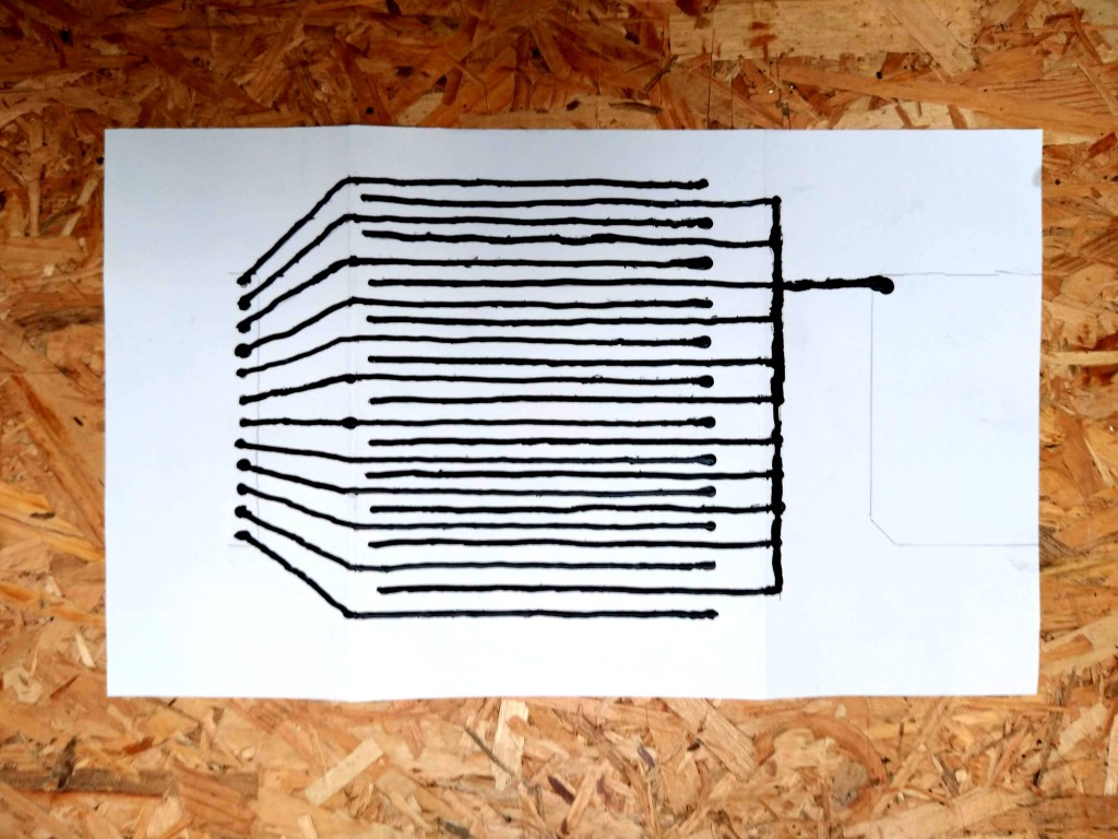 bare conductive painted circuit