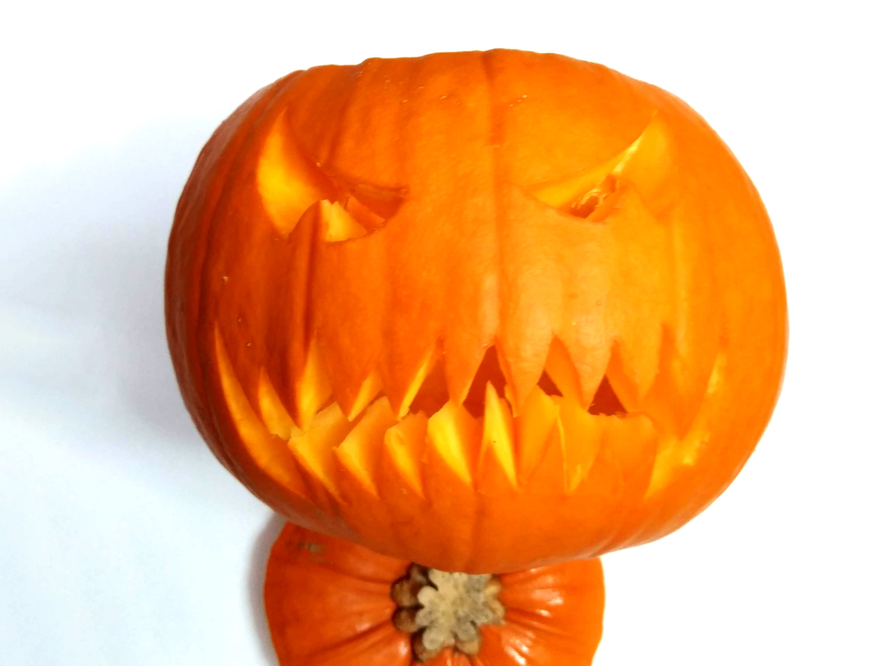carved-touch board pumpkin