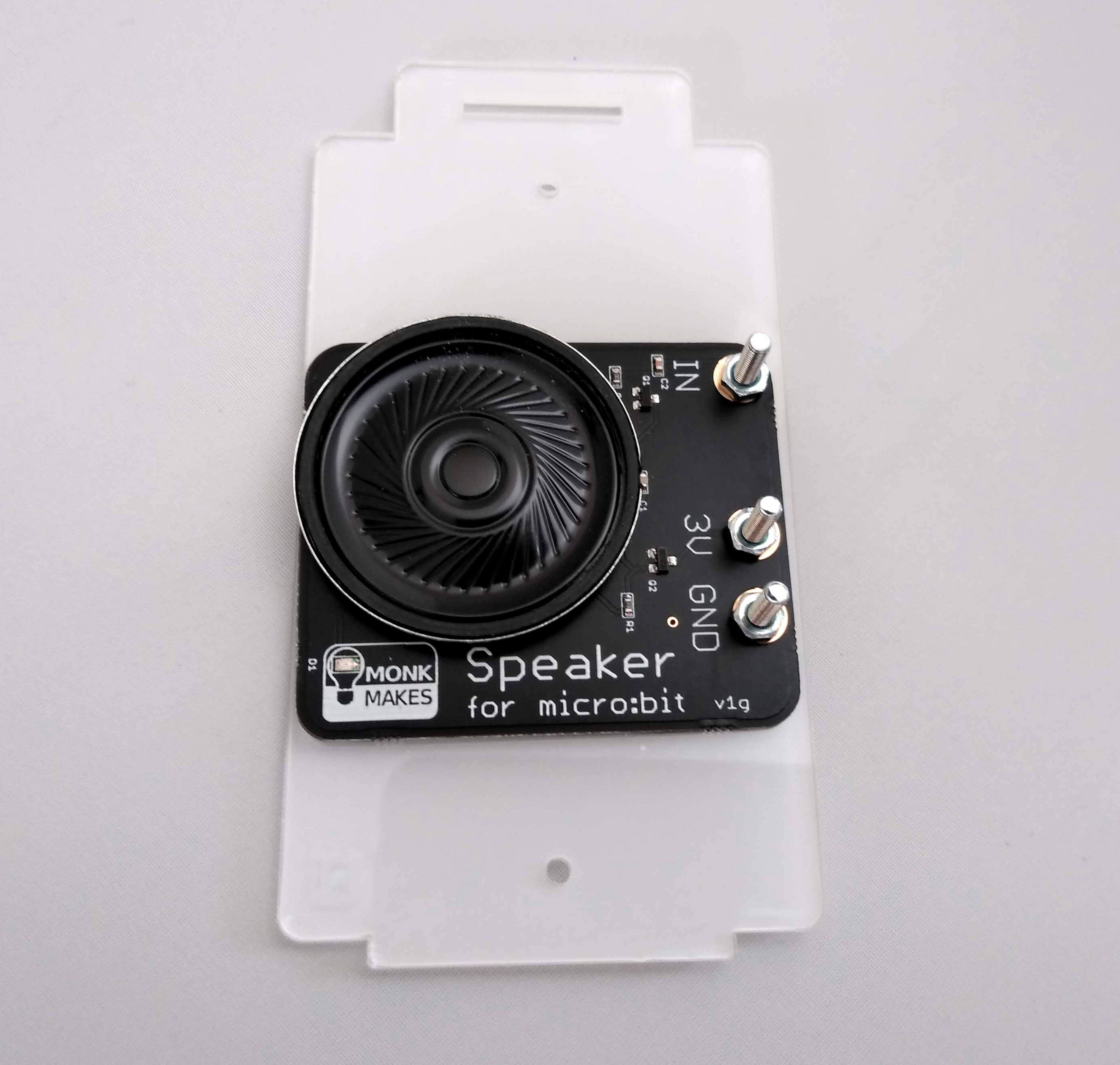 micro:bit speaker attached