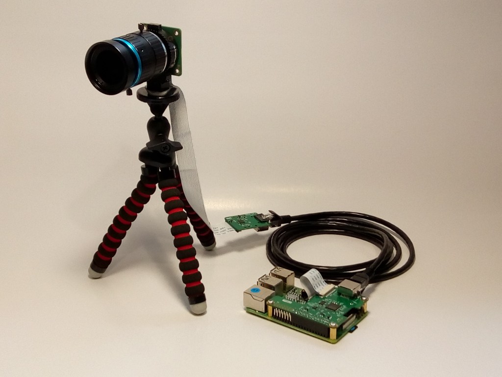 Project image with a Raspberry Pi camera