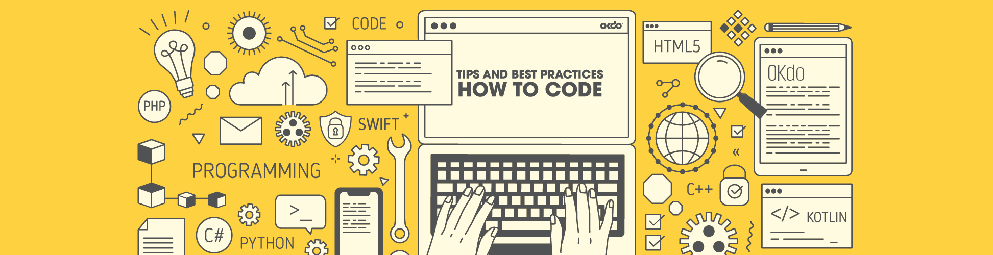 OKdo blog banner - tips how to code
