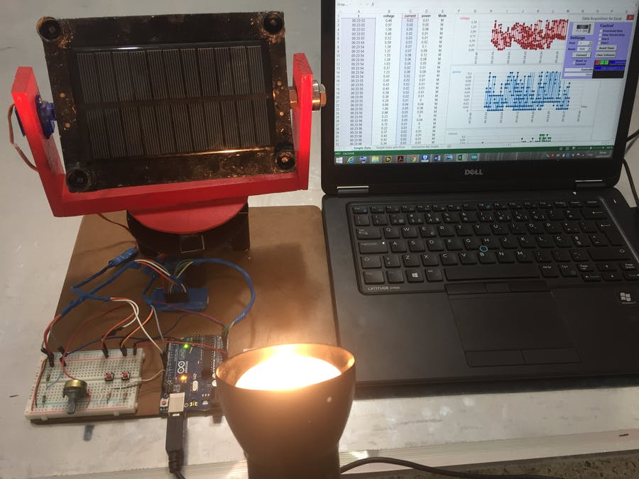 Solar tracker Arduino project