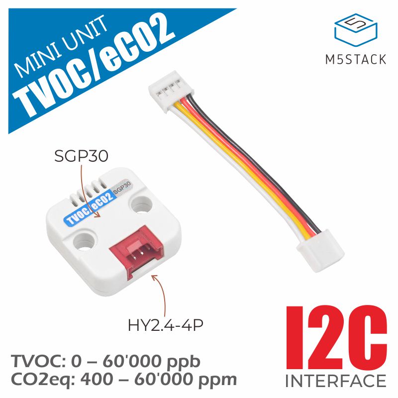 M5Stack TVOC/eCO2 Gas Unit (SGP30) product image